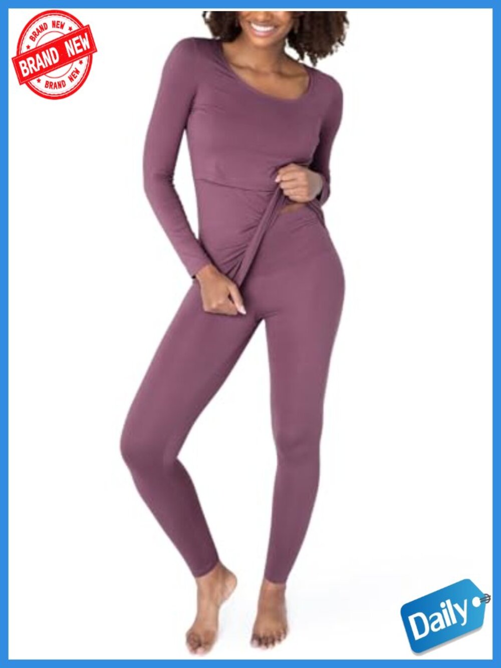 Nursing Pajama Set Long Sleeve Women's Maternity Lounge Wear